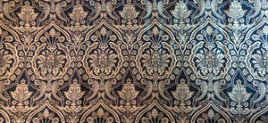 Cenefa Poletop American Century Home Azul Marino Diseño Flor Ornamental 86 x 15 - Imagen 1 de 4
