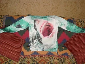 Damen Herren 3-dimensionales Haik Kiefer Shirt Sweatshirt Brandung Seefahrt Angeln Geschenk - Bild 1 von 1