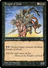 KNIGHT OF DUSK ~mtg Lt-Moderate Play Tempest Uncommon x4