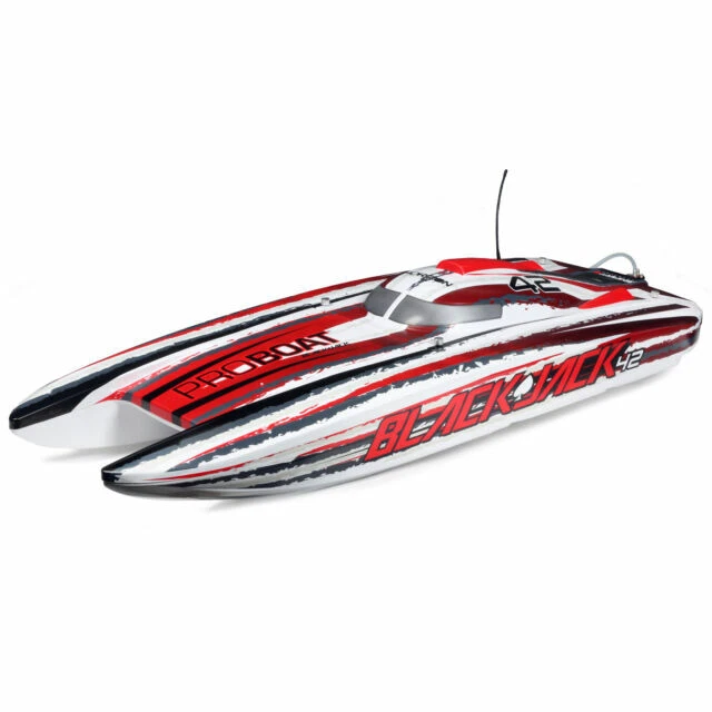 ProBoat Blackjack 42inch 8S Brushless Catamaran RTR  White/Red