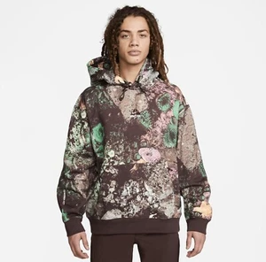 Nike ACG Therma-FIT Tuff Printed Fleece Men’s XXS Pullover Hoodie DV9096-885 - Picture 1 of 9