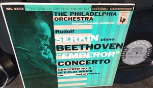CLASSICAL LP, RUDOLF SERKIN, BEETHOVEN: EMPEROR COCERTO NO. 5, VG+ SPIN CLEANED! - Picture 1 of 2