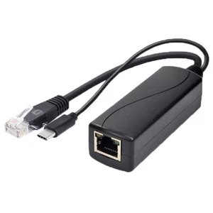 TYPE-c poe splitter usb 48v to 5v power over ethernet 802.3af for raspberry*t G1 - Photo 1/12