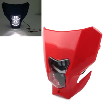 Lámpara de faro para moto de cross para Honda CRF450L 450XR CRF250 230 Yamaha Suzuki rojo Foto 1 de 4