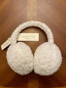Copper Key Girls Sherpa Earmuffs White - Picture 1 of 3