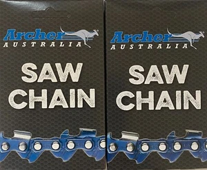 2 Pack 20" Archer Chainsaw Chain 3/8"-050-70DL FULL CHISEL .050 Gauge 70-drive - Picture 1 of 3