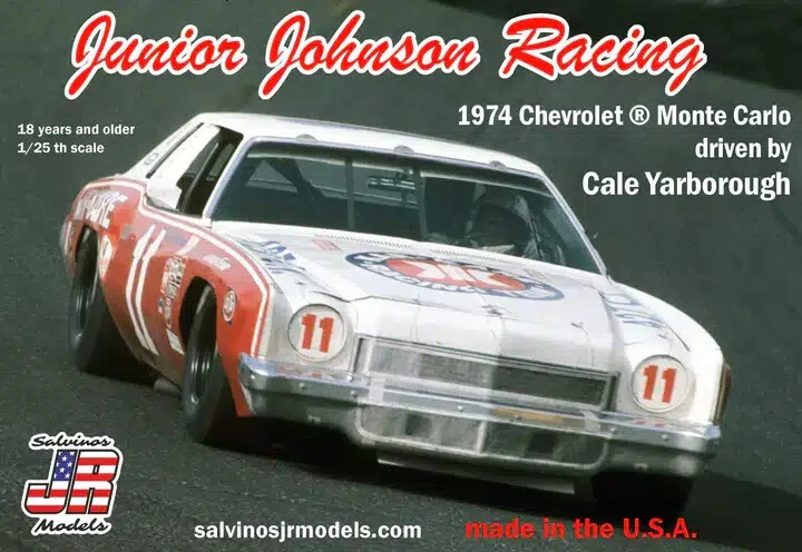 Salvinos JR JJMC1974B Junior Johnson Racing 1974 Chevrolet Monte Carlo Kit Mo... - Immagine 1 di 1