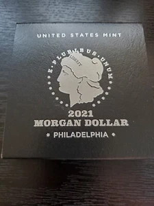 2021 Philadelphia MORGAN SILVER Dollar From US MINT Box and COA  (21XE) - Picture 1 of 3