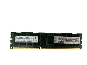 EBJ81RF4EDWA-DJ-F - Elpida 8 GB DDR3-1333 RDIMM PC3-10600R 2Rx4 Server RAM - Picture 1 of 1
