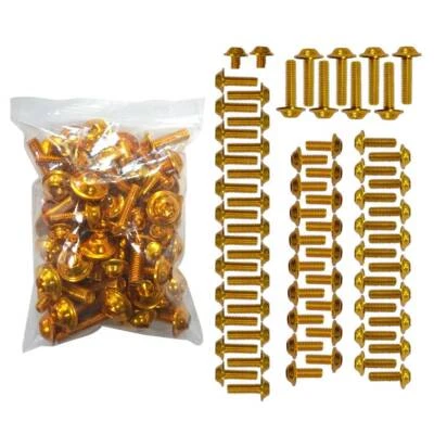 Kit de tornillos de perno de carenado herrajes para Kawasaki Ninja ZX6R ZX14R 250R EX300 ZZR600 Foto 1 de 4