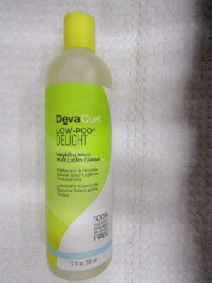 DEVA CURL~~LOW-POO DELIGHT~~WEIGHTLESS WAVES MILD LATHER CLEANSER 12 OZ 116 - Image 1 of 3