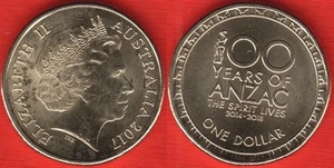 Australia 1 dollar 2017 "100 Years of ANZAC" UNC - Picture 1 of 1