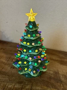 Mr. Christmas Ceramic Light Up Trees 10 inch Nice Working - Picture 1 of 11