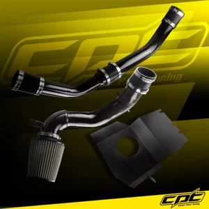 For 08-15 Lancer Turbo 2.0L Evo X 10 Black Cold Air Intake + Stainless Filter - Picture 1 of 1