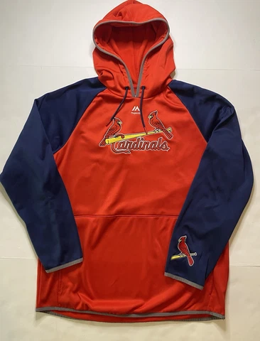 St. Louis Cardinals Hoodie Pullover Men’s Size L MLB Stitched Red Cover