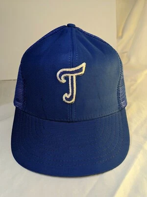 Gorra Snapback de malla vintage azul con bordado blanco T o J talla S-M Reynolds Foto 1 de 4