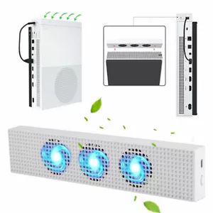 For Xbox One S Cooling Fan with 2 USB Ports Hub and 3 H/L Speed Adjustment - Picture 1 of 9