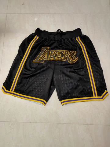 BUY 1 GET 1 FREE Lakers'' Shorts mens VINTAGE Basketball Shorts pocket Cover