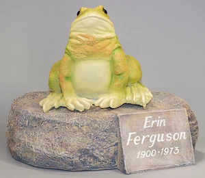 Urna de Rana Adulto Humano Cenizas Memorial Cremación Estatua Única Funeral Recuerdo Arte - Imagen 1 de 10