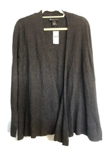 Lane Bryant Damen-Strickcardigan Pullover vorne offen neu mit Etikett Größe 14 dunkelgrau - Bild 1 von 4