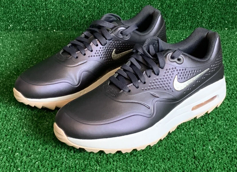 Nuevo Zapato de Golf Nike Air Max 1 para Mujer AQ0865-003 Gridiron/Metálico Plateado Talla 9 Foto 1 de 4