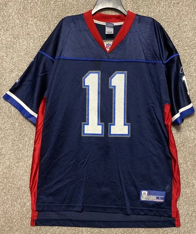 Reebok NFL Mens Buffalo Bills Drew Bledsoe #11 Football Jersey Size Large Cover