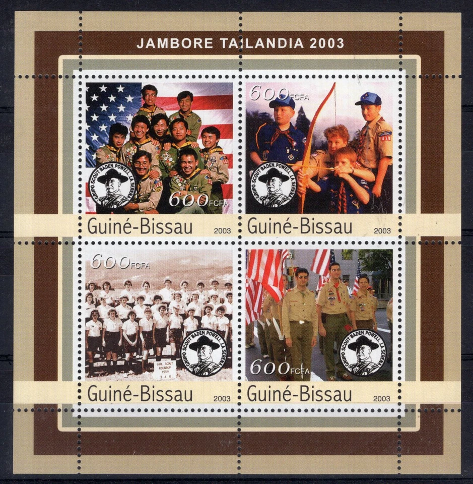 SCOUT - JAMBOREE GUINEA BISSAU, YV # 1126/9, MNH  - Image 1 of 1