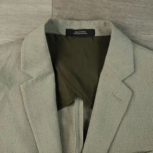 Nordstrom Seersucker Blazer Men's Medium Extra Trim Fit (40) 2 Btn Double Vented - Picture 1 of 17