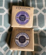L'Occitane Extra Gentle Bar Soap Lot of 2 Milk & Lavender Made In France 3.5oz