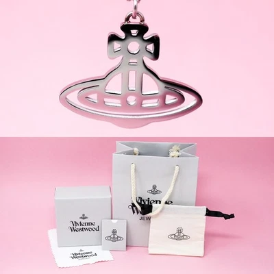 Collar Vivienne Westwood enchapado en plata orbe hueco colgante con juego de caja de regalo Foto 1 de 4