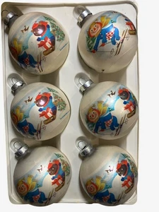 Corning Glashütte Weihnachtsschmuck 6er Set mit Vintage 1973 - Bild 1 von 13