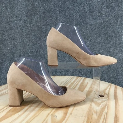 Kelly And Katie Heels Womens 10 M Pump Cream Slip On Almond Toe Block Heels - Image 1 of 4