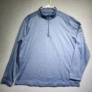 Greg Norman Mens L Heather Blue Quarter Zip Pullover Golf Shirt Long Sleeve... - Picture 1 of 9