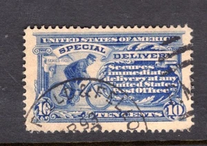US Stamp Sc #E8, Special Delivery, Rare BAKERSFIELD & FELLOWS R.P.O. CANCEL - Picture 1 of 2
