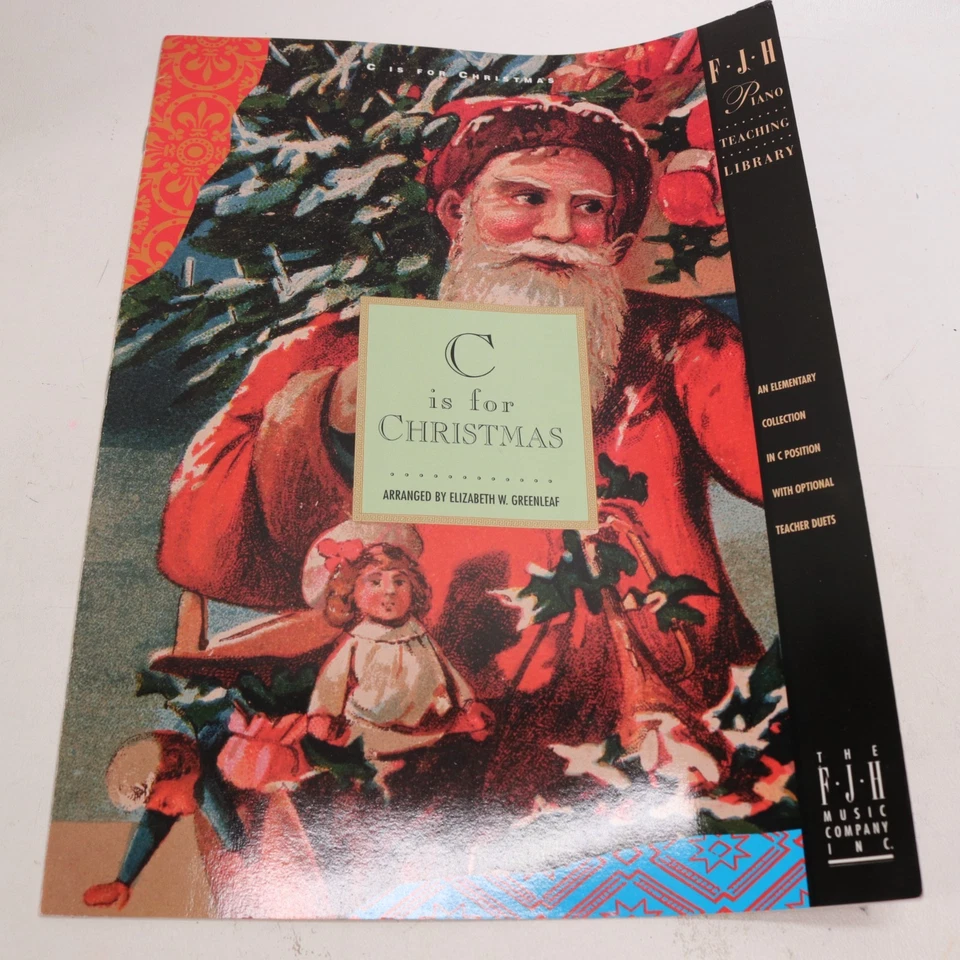 C is for Christmas Piano Voice Sheet Music 1995 FJH Teaching Library Duets - Image 1 of 4
