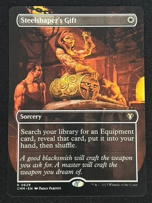 1x MTG Steelshaper's Gift (Borderless) - Commander Masters (CMM) #629 - Magic - Image 1 of 2