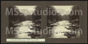 BETWS-Y-COED, On The Llugwy, Wales (Antikes Stereoview Stereoskop) - Bild 1 von 2