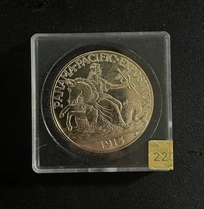 #11 Proof 1915 $2 1/2 24KT gold Plated Panama-Pacific COIN SEALED 1/100 PROOF - Picture 1 of 4