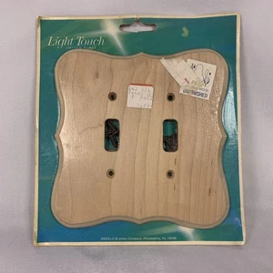 Vintage Switch Plate Cover Light Touch Decorator New In package Unfinished - Picture 1 of 3