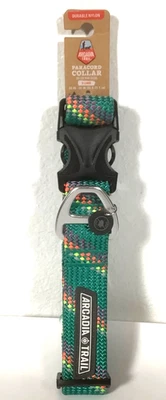 Collar para perro Arcadia Trail Paracord con anillo en D verde oscuro grande 18-26 pulgadas nuevo XL Foto 1 de 3