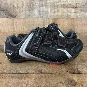 Specialized Cycling Shoes Mens Size 8 Sport Rd 3 Strap Black Silver 6100-5041 - Picture 1 of 13