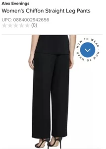AlexEvening Black Cocktail Pants  - Picture 1 of 2