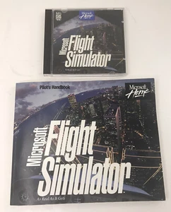 Microsoft Flight Simulator 5.1 MS-DOS CD w/ 300 pg. Pilots Handbook - Picture 1 of 4