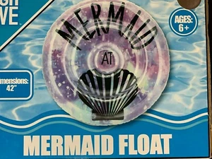MERMAID FLOAT Pool Beach SWIM Inflatable 42" NIB MERMAID AT HEART OF THE OCEAN - Picture 1 of 3