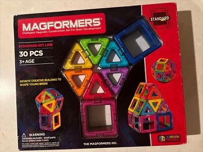 NEW Magformers Standard Set Line 30 Pcs Building Kit Toy For Age 3+ Educational - Image 1 of 4