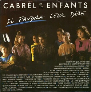 FRANCIS CABREL ET LES ENFANTS IL FAUDRA LEUR DIRE / INSTRUMENTAL DUTCH 45 SINGLE - Imagen 1 de 1