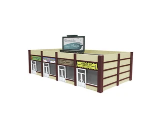 LIONEL 1956180 HO GAUGE STRIP SUBURBANO CENTRO COMMERCIALE - COSTRUITO - NUOVO DI ZECCA - Foto 1 di 1