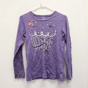 Est 1989 Place Girls Sweater size XL 14 Purple Pullover long Sleeve  - Picture 1 of 9