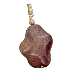 Amazing! Hand Carved Mookaite & 14Kgf Pendant - Picture 1 of 12