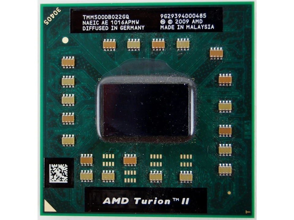 Genuine HP DV4-2145DX laptop CPU processor AMD Turion II 2.2GHz TMM500DB022GQ - Image 1 of 1